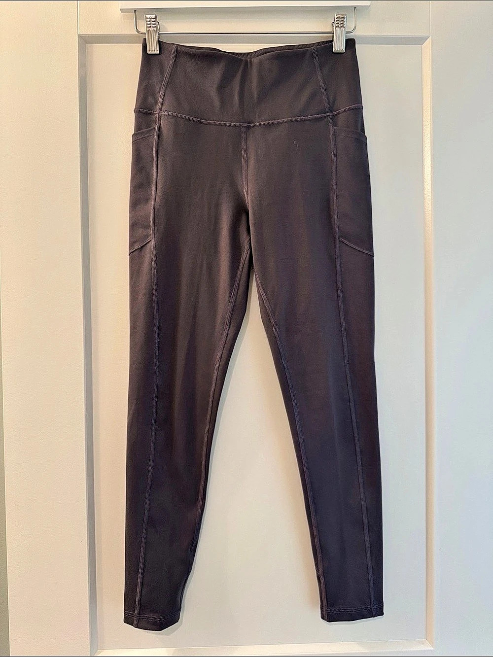 Victoria's Secret Faux Leather Leggings in Brown Like New